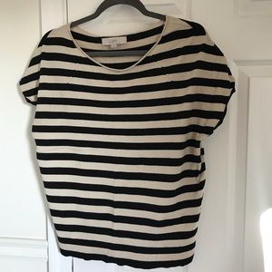 LOFT Knit Striped Sweater